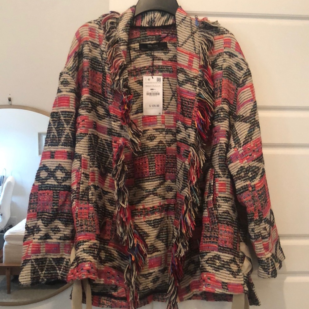 NWT- Zara Aztec Jacket - Picture 2 of 6